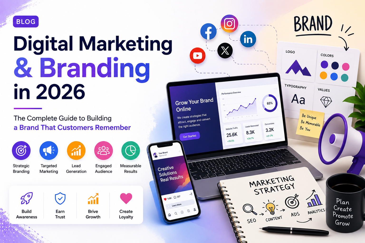 Digital Marketing & Branding in 2026: The Complete Guide to Building a Brand That Customers Remember | Nexuron Technologies
